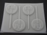 4120 I'm One 1 Chocolate or Hard Candy Lollipop Mold